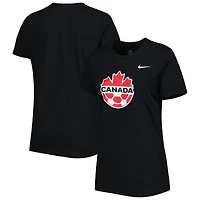 Women's Nike Black Canada Soccer Club Crest T-Shirt