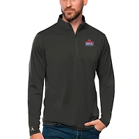 Men's Antigua Charcoal Toronto Rock Tribute Quarter-Zip Pullover Top