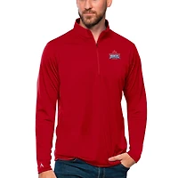 Men's Antigua Red Toronto Rock Tribute Quarter-Zip Pullover Top
