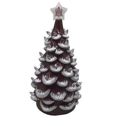 Maroon Alabama A&M Bulldogs 14'' Ceramic Tree