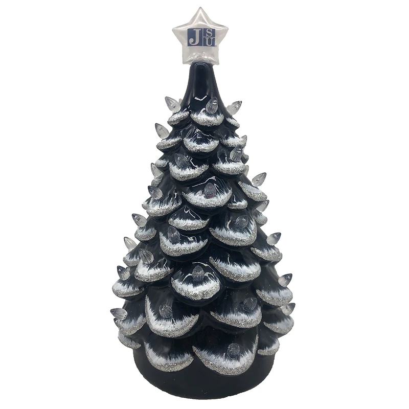 Navy Jackson State Tigers 14'' Ceramic Tree
