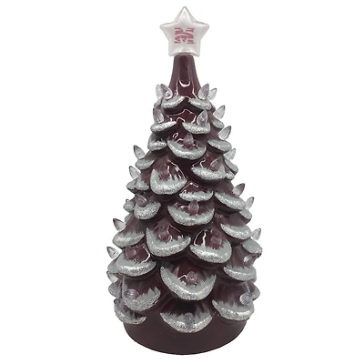Maroon Morehouse Maroon Tigers 14'' Ceramic Tree