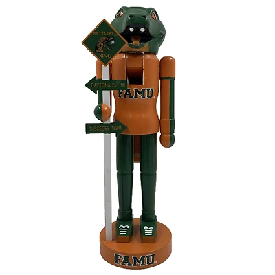 Green Florida A&M Rattlers 12'' Rivalry Nutcracker