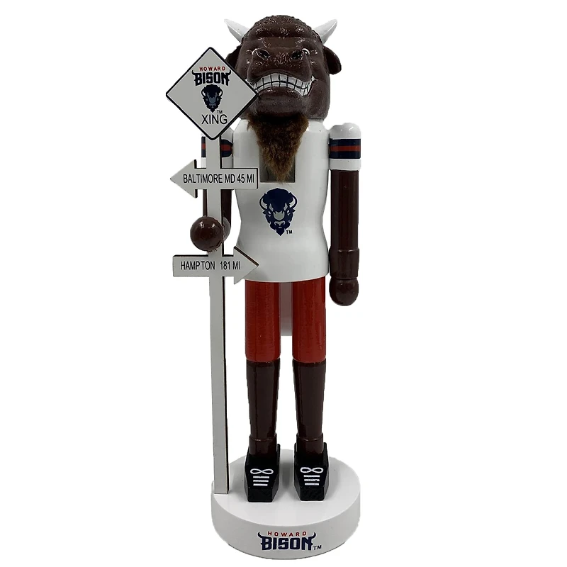 Navy Howard Bison 12'' Rivalry Nutcracker