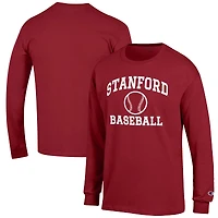 Men's Champion Cardinal Stanford Cardinal Baseball Icon Long Sleeve T-Shirt