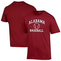 Men's Champion Crimson Alabama Crimson Tide Baseball Icon T-Shirt
