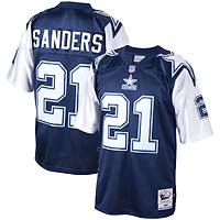 Men's Mitchell & Ness Deion Sanders Navy Dallas Cowboys Big & Tall 1995 Retired Player Replica Jersey