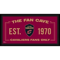 Cleveland Cavaliers Framed 10'' x 20'' Fan Cave Collage