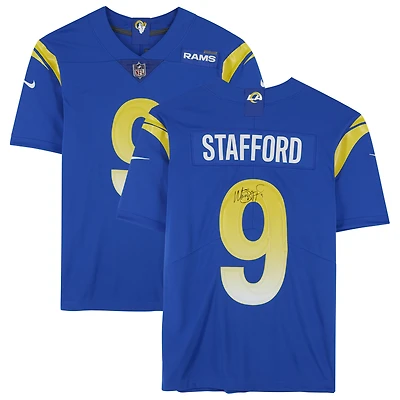 Matthew Stafford Royal Los Angeles Rams Autographed Nike Limited Jersey