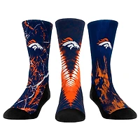 Youth Rock Em Socks Denver Broncos 3-Pack Crew Socks Set