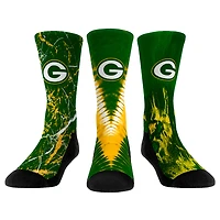 Youth Rock Em Socks Green Bay Packers 3-Pack Crew Socks Set
