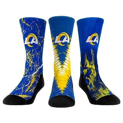 Youth Rock Em Socks Los Angeles Rams 3-Pack Crew Socks Set
