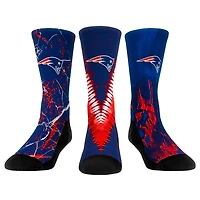 Youth Rock Em Socks New England Patriots 3-Pack Crew Socks Set