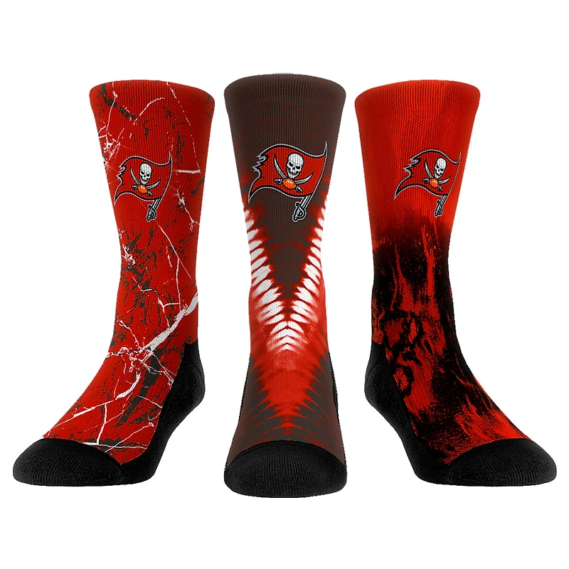 Youth Rock Em Socks Tampa Bay Buccaneers 3-Pack Crew Socks Set