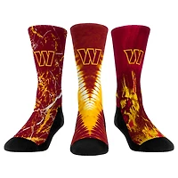 Youth Rock Em Socks Washington Commanders 3-Pack Crew Socks Set
