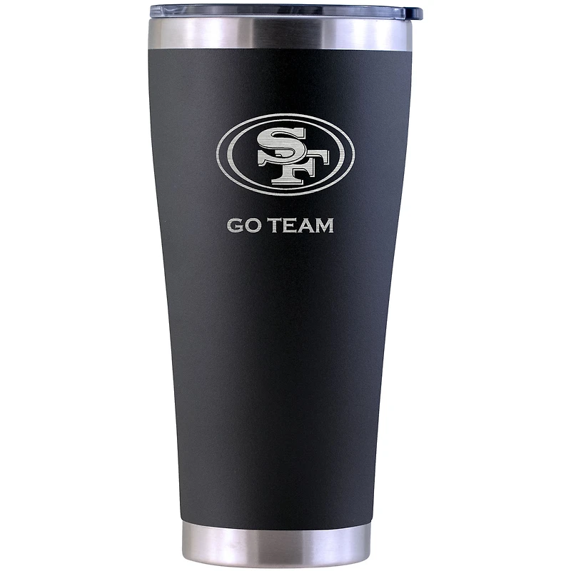 San Francisco 49ers Personalized 30oz. Laser Etched Black Tumbler