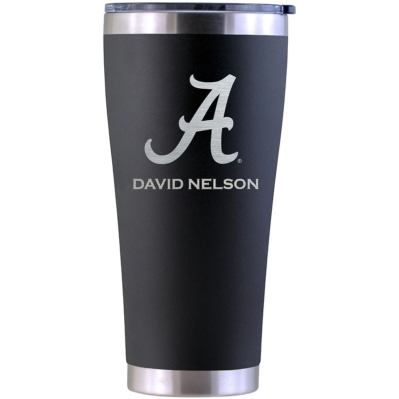 Alabama Crimson Tide Personalized 30oz. Laser Etched Black Tumbler