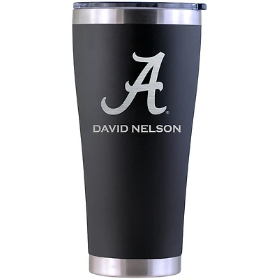 Alabama Crimson Tide Personalized 30oz. Laser Etched Black Tumbler