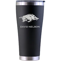 Arkansas Razorbacks Personalized 30oz. Laser Etched Black Tumbler