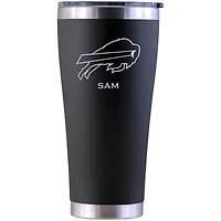 Buffalo Bills Personalized 30oz. Laser Etched Black Tumbler