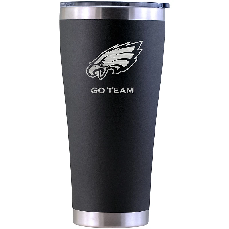 Philadelphia Eagles Personalized 30oz. Laser Etched Black Tumbler