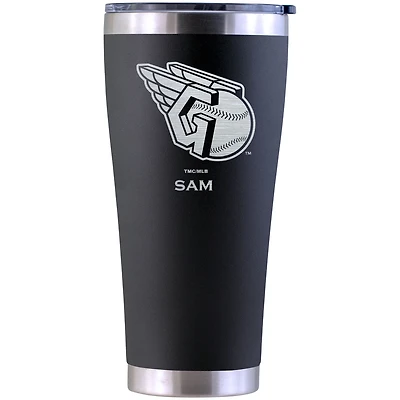 Cleveland Guardians Personalized 30oz. Laser Etched Black Tumbler