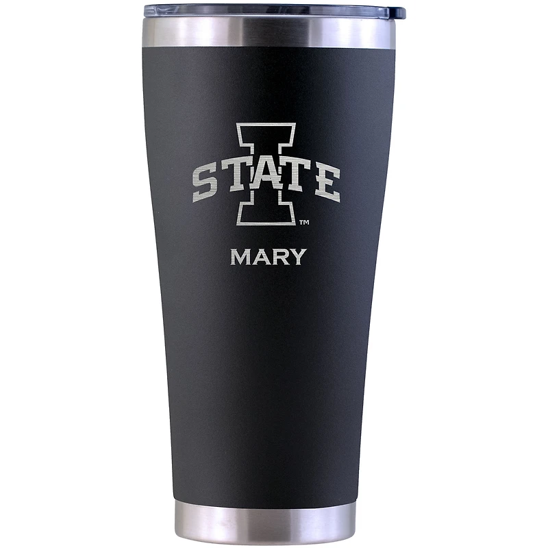 Iowa State Cyclones Personalized 30oz. Laser Etched Black Tumbler