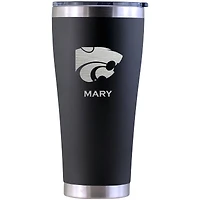 Kansas State Wildcats Personalized 30oz. Laser Etched Black Tumbler