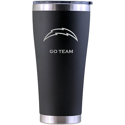 Los Angeles Chargers Personalized 30oz. Laser Etched Black Tumbler