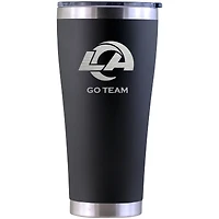 Los Angeles Rams Personalized 30oz. Laser Etched Black Tumbler