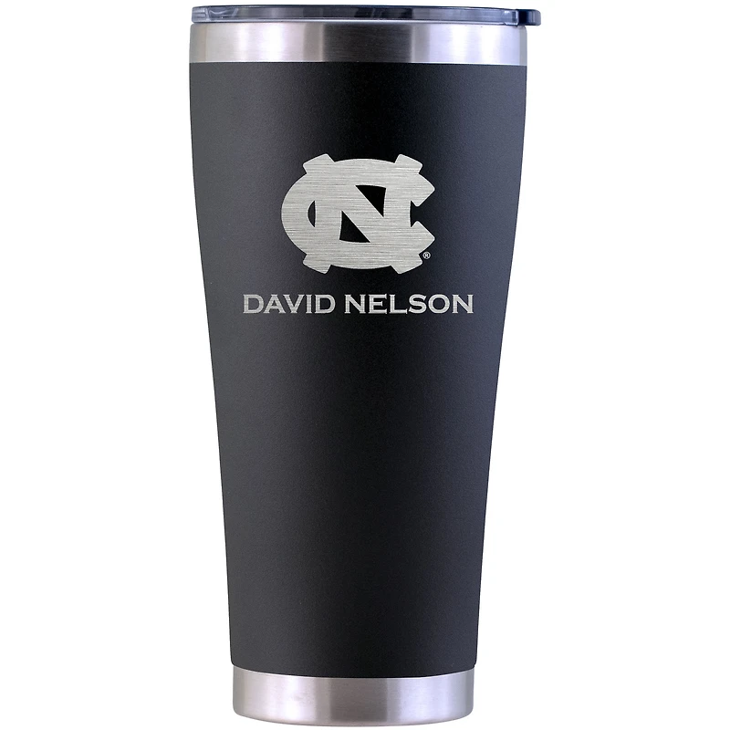 North Carolina Tar Heels Personalized 30oz. Laser Etched Black Tumbler