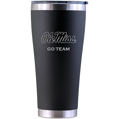 Ole Miss Rebels Personalized 30oz. Laser Etched Black Tumbler