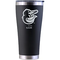 Baltimore Orioles Personalized 30oz. Laser Etched Black Tumbler