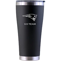New England Patriots Personalized 30oz. Laser Etched Black Tumbler