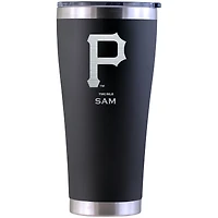 Pittsburgh Pirates Personalized 30oz. Laser Etched Black Tumbler