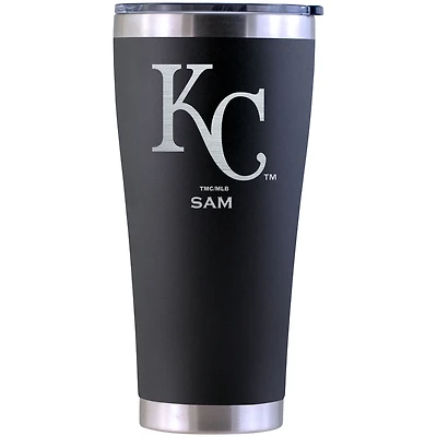 Kansas City Royals Personalized 30oz. Laser Etched Black Tumbler