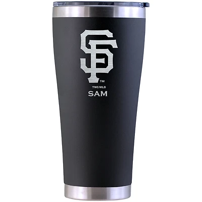 San Francisco Giants Personalized 30oz. Laser Etched Black Tumbler