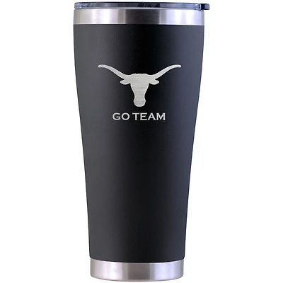Texas Longhorns Personalized 30oz. Laser Etched Black Tumbler