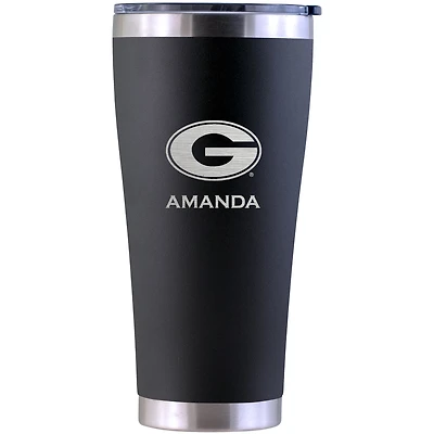Georgia Bulldogs Personalized 30oz. Laser Etched Black Tumbler