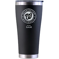 Washington Nationals Personalized 30oz. Laser Etched Black Tumbler
