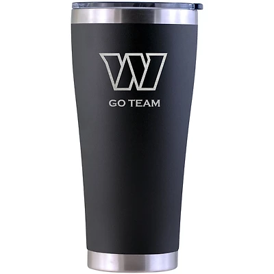 Washington Commanders Personalized 30oz. Laser Etched Black Tumbler