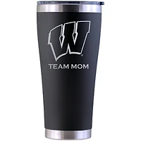 Wisconsin Badgers Personalized 30oz. Laser Etched Black Tumbler