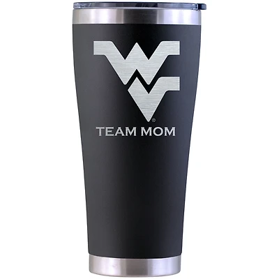 West Virginia Mountaineers Personalized 30oz. Laser Etched Black Tumbler