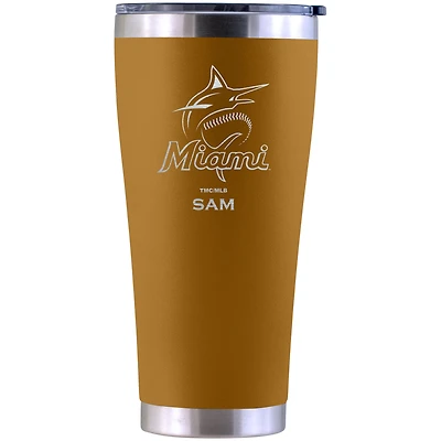 Miami Marlins Personalized 30oz. Laser Etched Canyon Tumbler