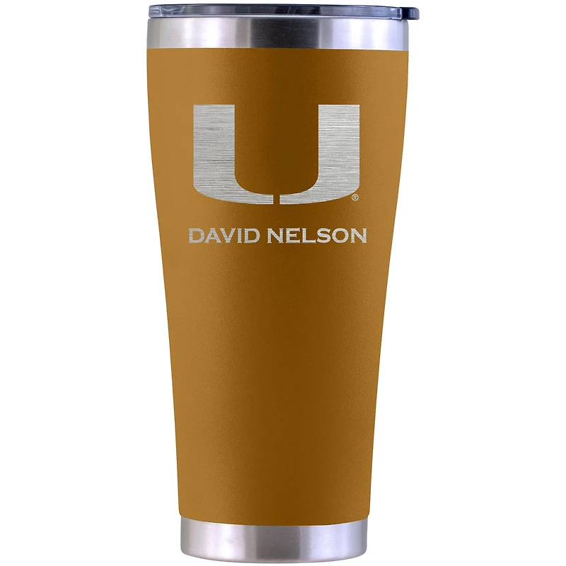 Miami Hurricanes Personalized 30oz. Laser Etched Canyon Tumbler
