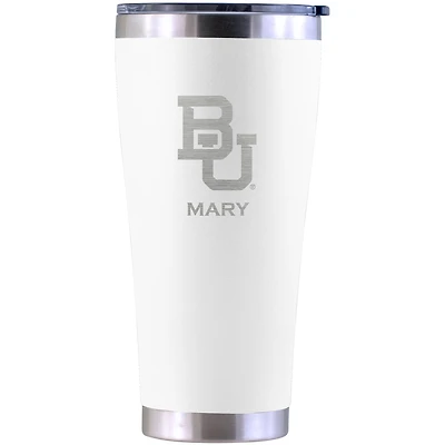 Baylor Bears Personalized 30oz. Laser Etched White Tumbler