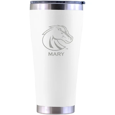 Boise State Broncos Personalized 30oz. Laser Etched White Tumbler