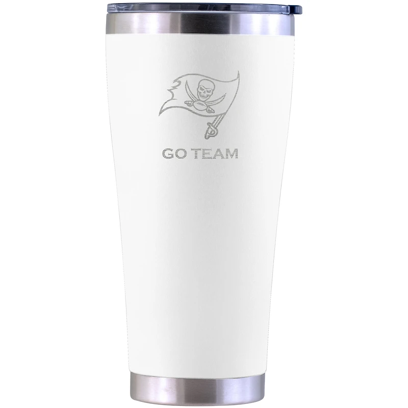 Tampa Bay Buccaneers Personalized 30oz. Laser Etched White Tumbler