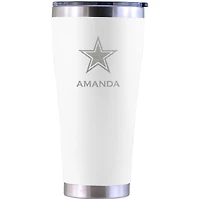 Dallas Cowboys Personalized 30oz. Laser Etched White Tumbler