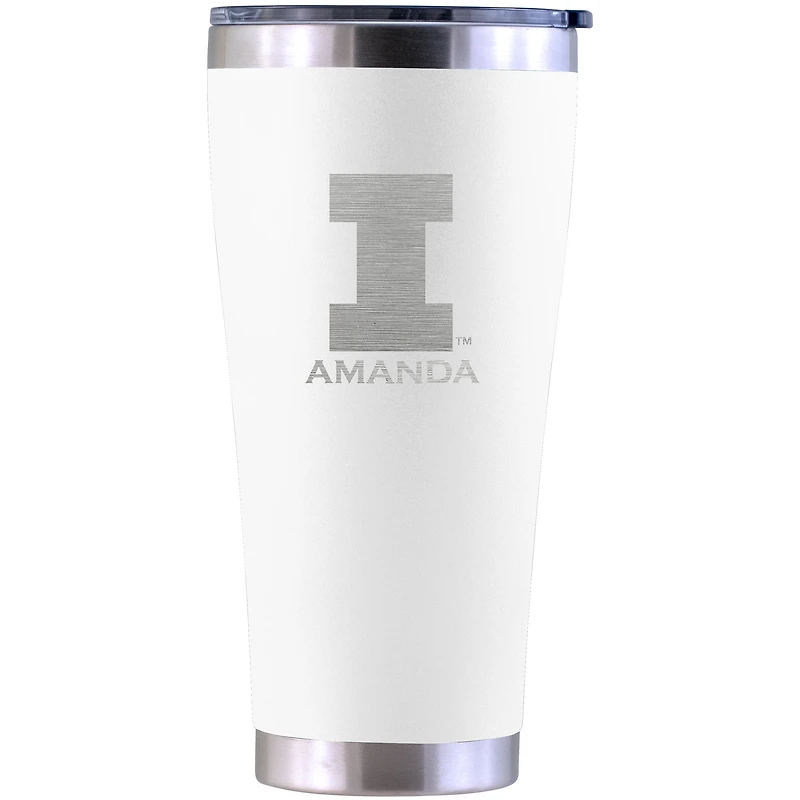 Illinois Fighting Illini Personalized 30oz. Laser Etched Tumbler